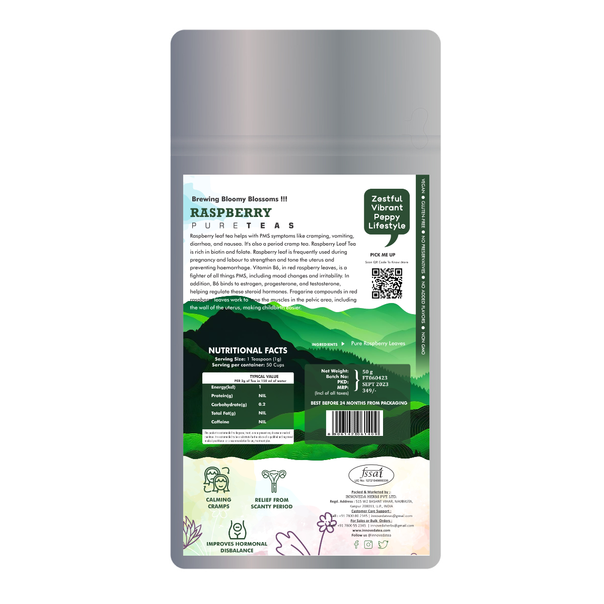 Innoveda Raspberry Leaf Tea - 50 gms